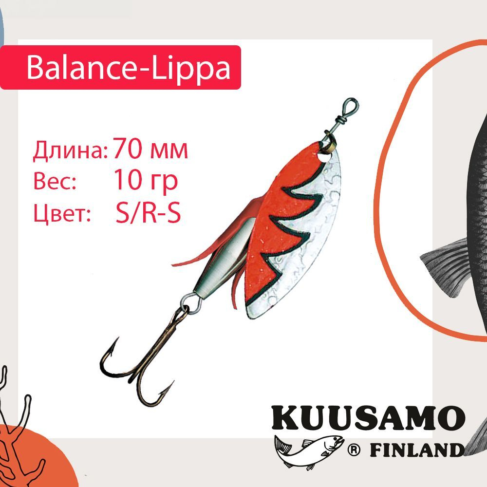 Блесна для рыбалки Balance-Lippa 70 мм вертушка 10 г