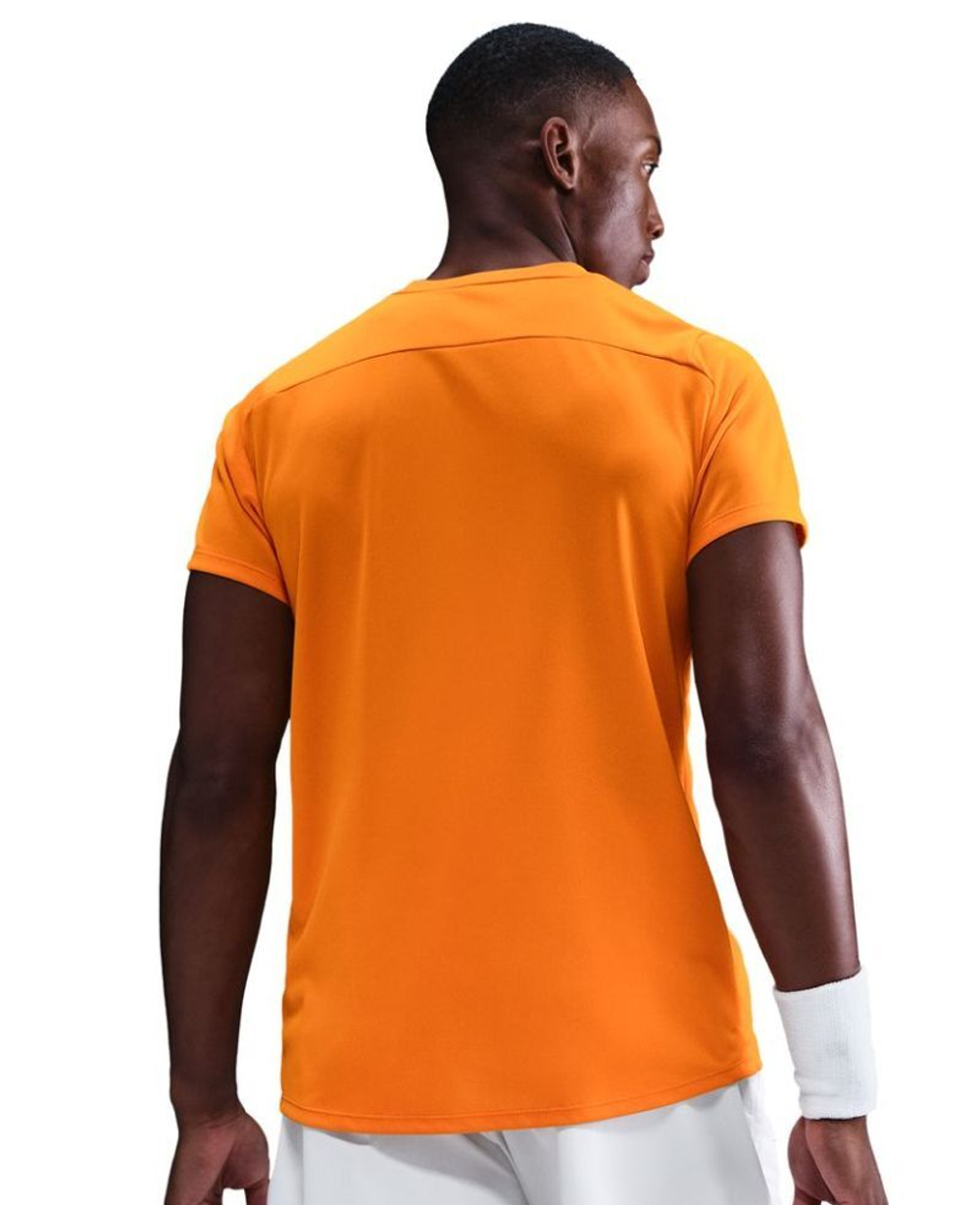 Мужская теннисная футболка Nike Court Victory - bright ceramic/white