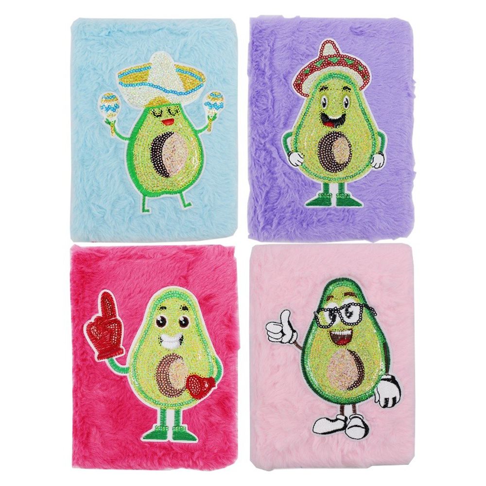 Блокнот детский Basir, формат А5, серия "Авокадо", переплет с мехом, 19,5*14 см, 64 листов, ассорти Блокнот детский Basir, формат А5, серия "Авокадо", переплет с мехом, 19,5*14 см, 64 листов, ассорти