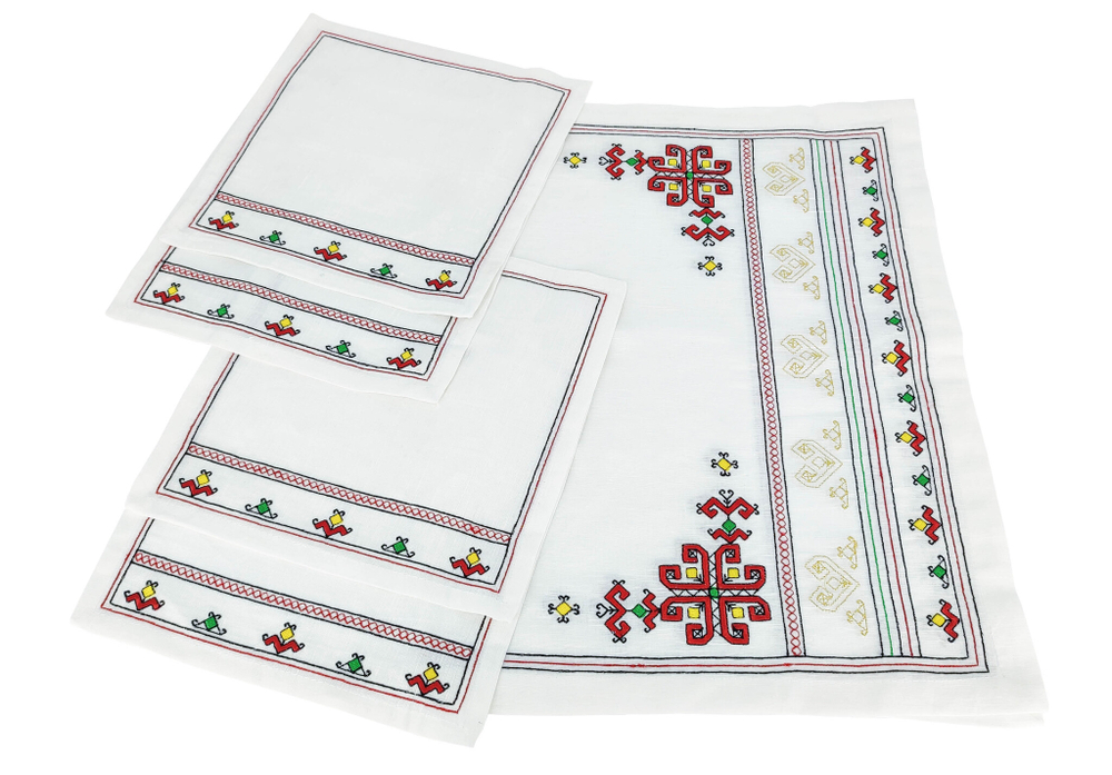 Чайный набор с 4 салфетками