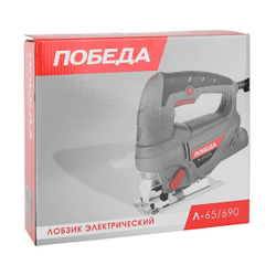 Лобзик ПОБЕДА Л-65/690 , 690 Вт, маятниковый ход, 55 мм, коробка (190301690)
