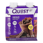Quest Nutrition, Протеиновый коктейль, шоколад, 4 коктейля, 325 мл (11 жидк. унц.)