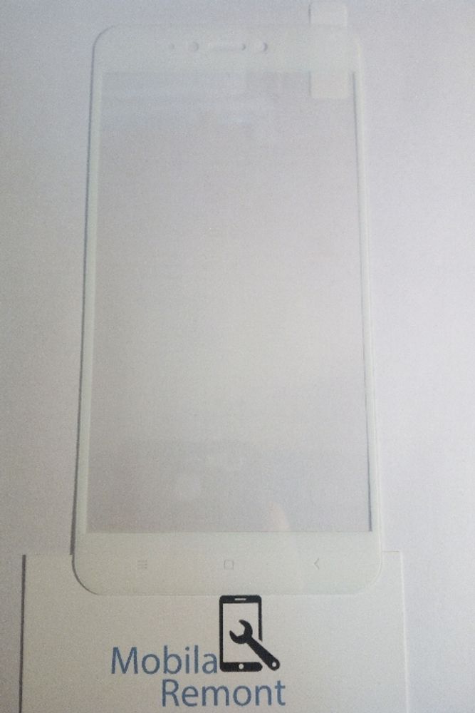 Защитное стекло &quot;С рамкой&quot; для Xiaomi Redmi Note 5A Белое