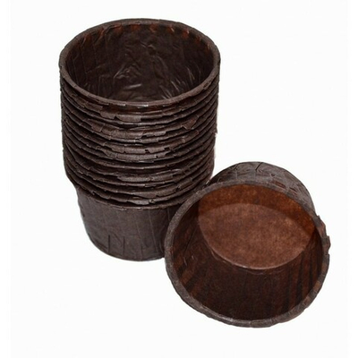 Форма бумажная маффин 50/40 мм, Коричневая (100 шт/уп)