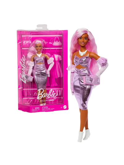 Кукла Barbie Deluxe Style HYV25 в блестящем розовом платье