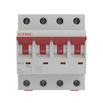 Модульный автоматический выключатель YON MB63, 4P, характеристика B, 3A, 6kA