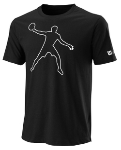 Теннисная футболка Wilson Bela tech Tee II M - Black
