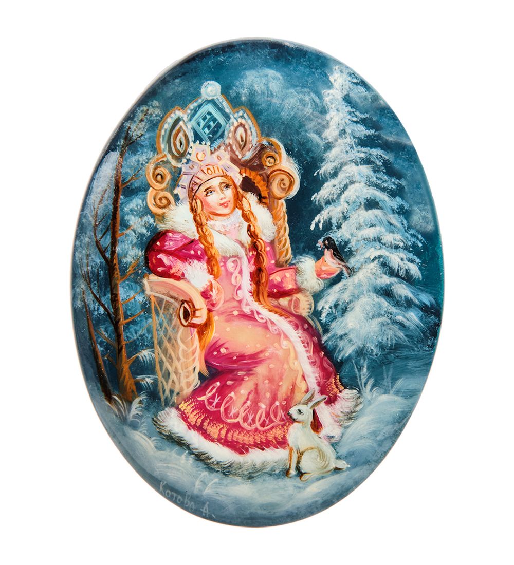 Народные промыслы ШК-10/ 91-B Шкатулка «Снегурочка» Котова