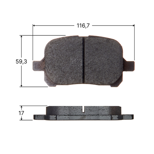 Колодки тормозные дисковые Avantech передние AV1000