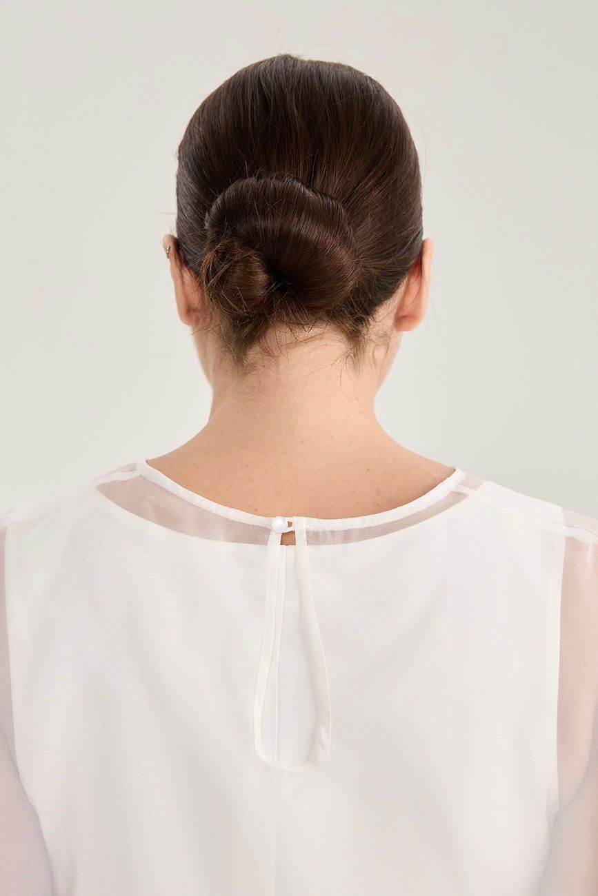 Накидка удлиненная, молочный