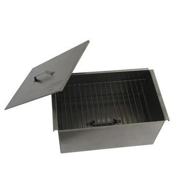 Коптильня двухъярусная Тонар с поддоном для сбора жира 450х280х240 (сталь 1,5 мм) (К-001)