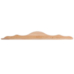 Полка настенная 111х15х12, Бритта, для книг декораций, в гостиную, прихожую, детскую, спальню, массив сосны, в натуральной отделке, Dipriz