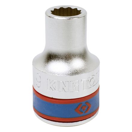 Цена на KING TONY (433009M) Головка торцевая стандартная двенадцатигранная 1/2", 9 мм