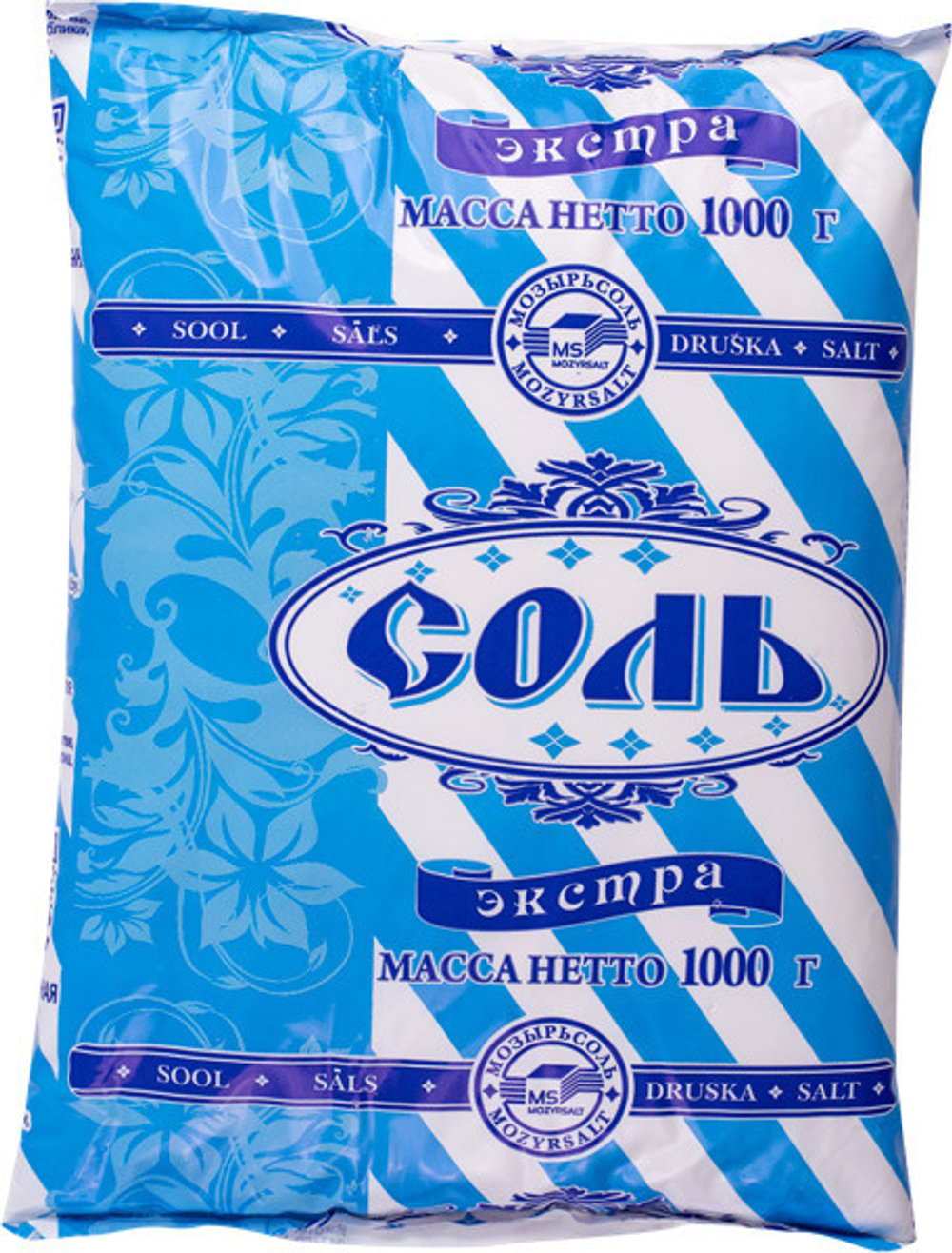 Соль поваренная экстра 1кг Мозырьсоль
