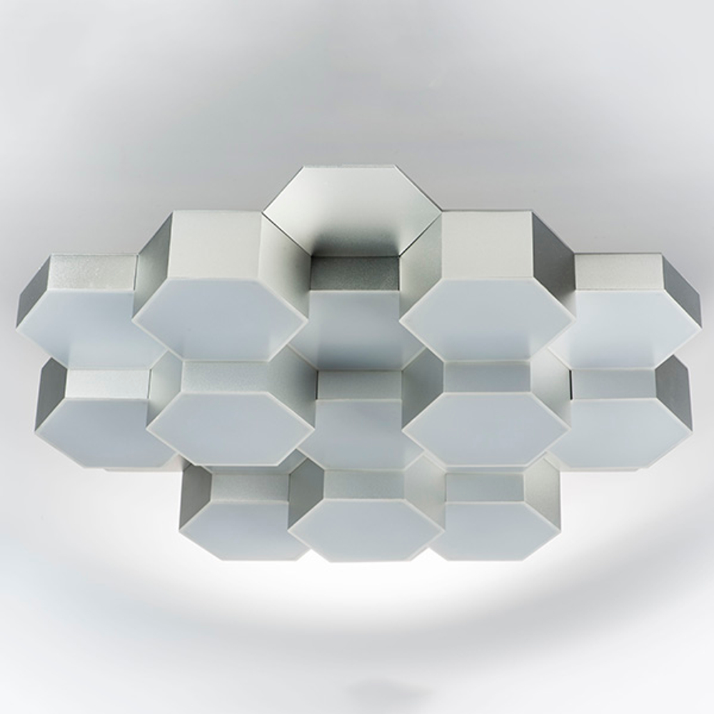 750162 Люстра потол FAVO LED-80W 3840LM Серебро 3000K