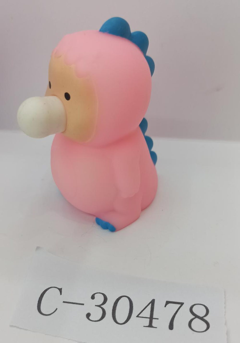 Мякиш Дракончик выдувает пузырь, 4 цвета микс, с-30478