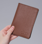 Кожаная обложка для паспорта DBR 15-38 темный орех