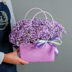 Сумочка с лавандовой гипсофилой