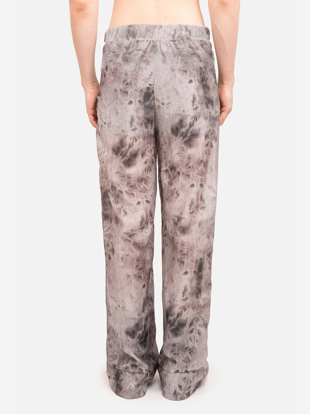 Брюки "Тенета" в пижамном стиле. Серые