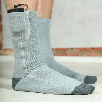 Носки с подогревом RedLaika RL-N-02 (Akk) с аккумуляторами, серые до 4 часов (2600 mAh)