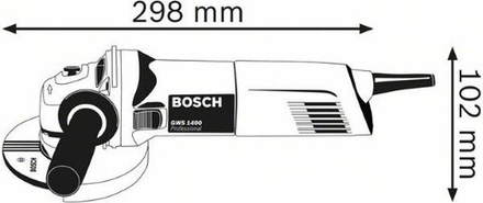Угловая шлифмашина сетевая BOSCH GWS 1400 0601824806