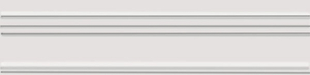 Бордюр Багет Альвао белый матовый (BLB049)