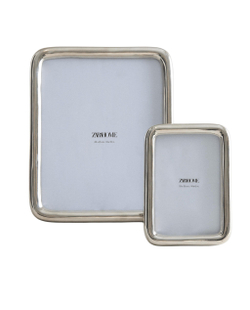 Zara Home Фоторамка из металла, цвет серебристый, 17 см · 6350/045