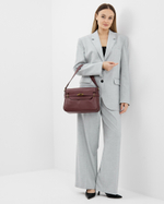 Сумка 557 01 бордовый светлый