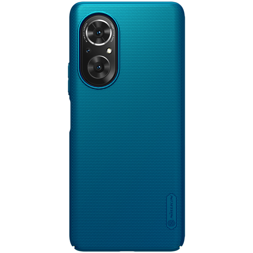 Тонкий жесткий чехол синего цвета (Peacock Blue) от Nillkin для Huawei Honor 50 SE и Nova 9 SE, серия Super Frosted Shield