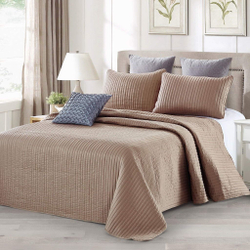 Покрывало 230х250  и 2 наволочки Sofi De MarkO Кристофер кофейное Китай