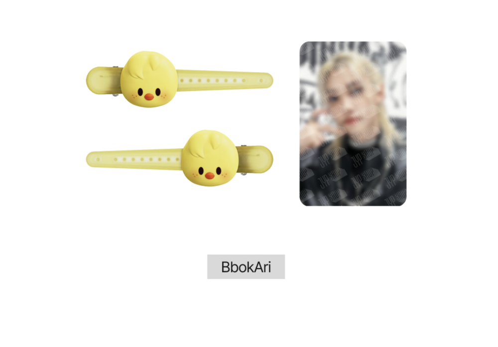 Заколки + карта Stray Kids dominATE SEOUL - SKZOO HAIR CLIP
