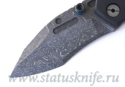 Нож Dwaine Carrillo Tunnel Ratt Damascus Magnum Кастомфотография - 2