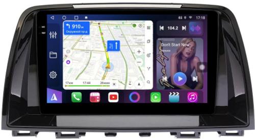 Магнитола для Mazda 6 GJ 2012-2014 - FarCar S400-TS18 монитор 9.5" QLED на Android 14, CarPlay, 4G SIM-слот