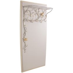 Вешалка настенная Терра (без зеркала) Айвори мраморное золото