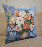 Декоративный гобеленовый чехол Ароматный букет 47х47