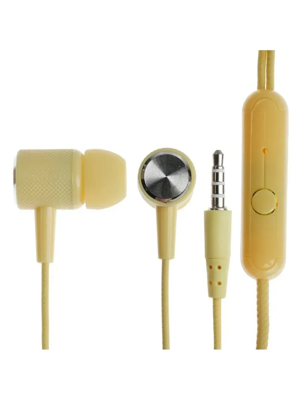 Наушники CB-51, проводные, вакуумные, микрофон, 1 м, Jack 3.