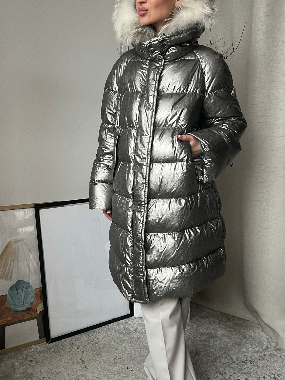 Новая пуховая куртка Moncler, L, оригинал