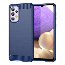 Чехол синего цвета для Samsung Galaxy A33 5G с 2022 года, серии Carbon (стиль карбон) от Caseport