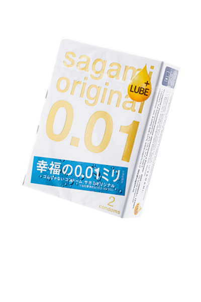 Презервативы Sagami Original 0.01 Extra Lub полиуретановые №2