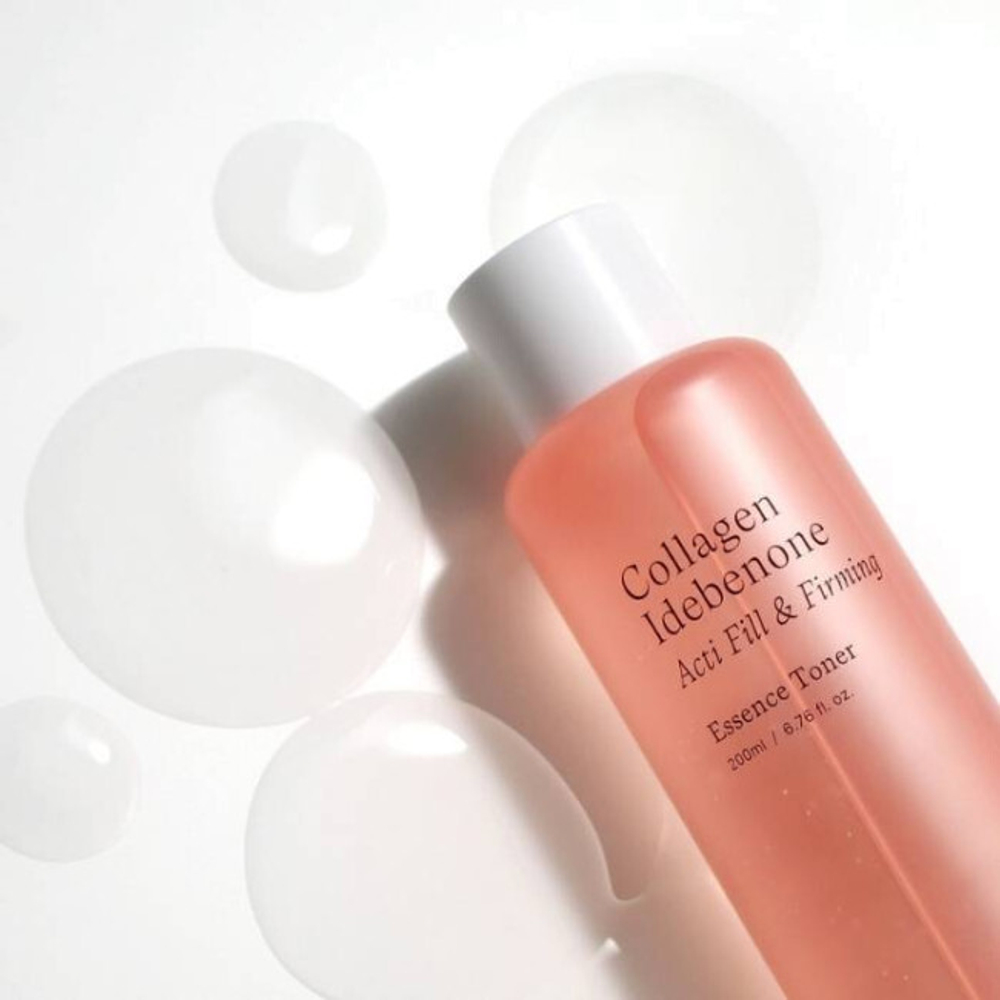Укрепляющий тонер-эссенция с коллагеном Trimay Collagen Idebenone Acti Fill & Firming Dual Essence Toner