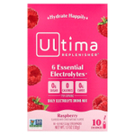 Ultima Replenisher, 6 Essential Electrolytes, ежедневная смесь для приготовления электролитов, малина, 10 пакетиков по 3,2 г (0,11 унции)
