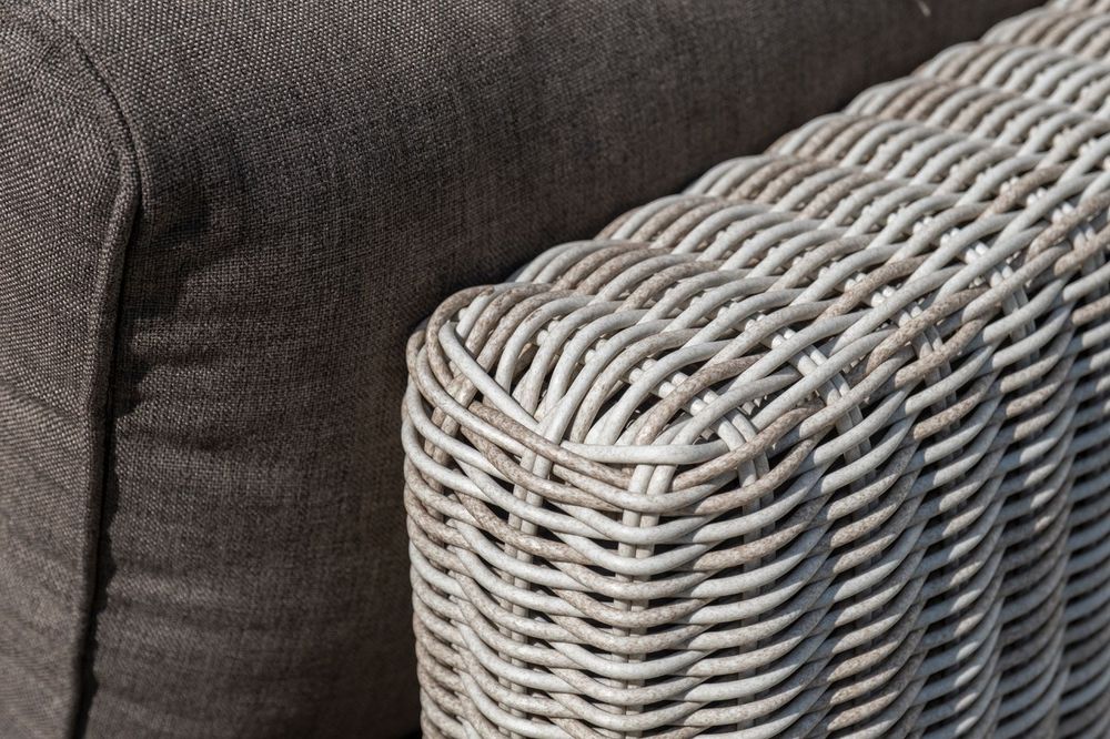 "Лунго" трансформирующаяся лаунж-зона из искусственного ротанга, цвет бежевый