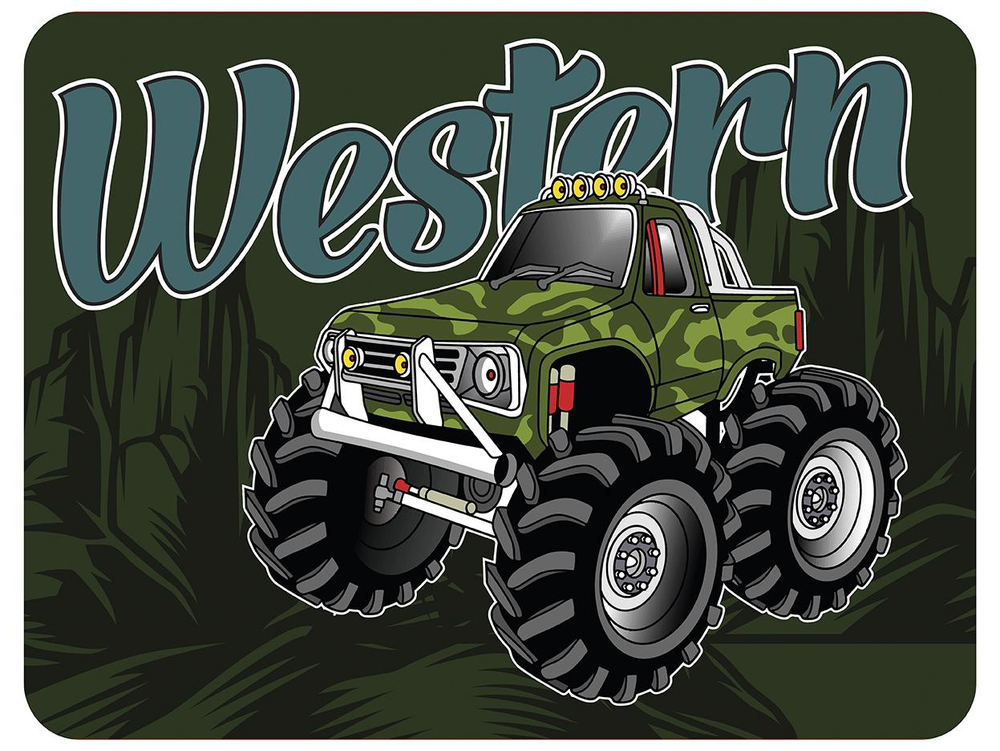 Настольное покрытие для лепки, пластик 430/320 "Western" (Пчёлка)