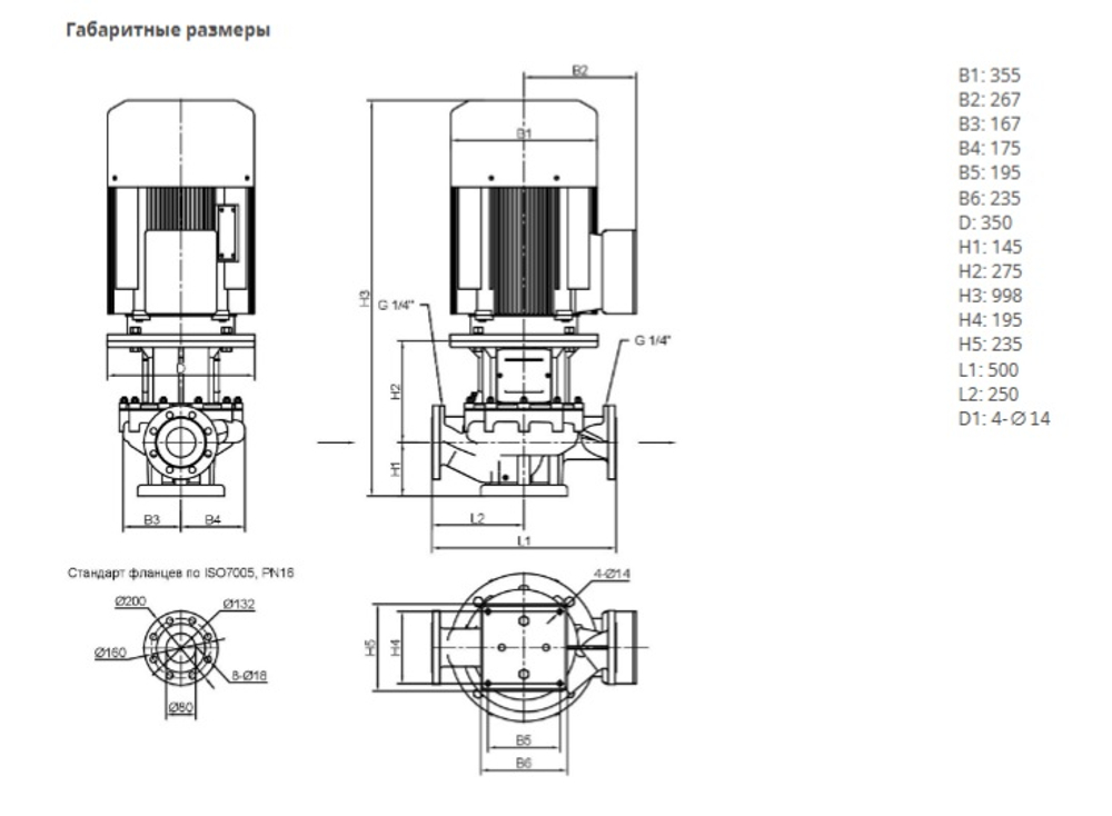 Одноступенчатый насос IPN 80/225-22,0/2