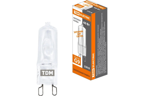 Лампа галоген капс. G9 230V 60Вт матовая JCD TDM
