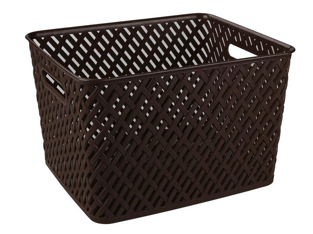 Корзина "Плетенка" 350*290*225мм (коричневый)