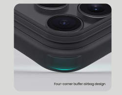 Противоударный чехол черного цвета от Nillkin для смартфона iPhone 17 Pro, серия Super Frosted Shield Pro