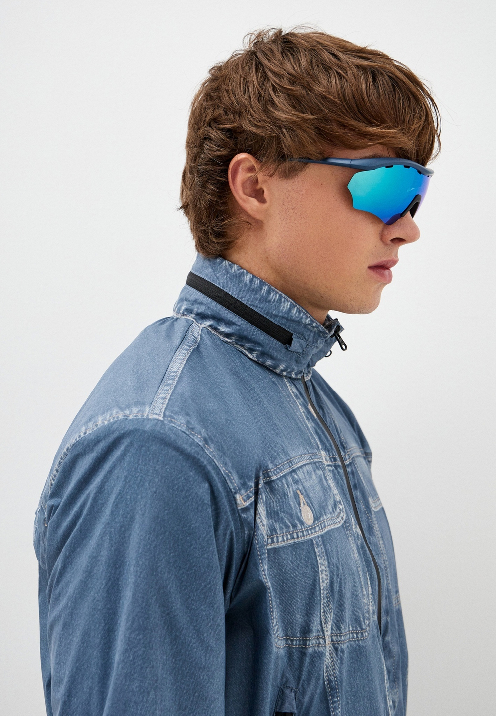 Спортивные очки 720armour RiderB7 / Matte Dark Grey Blue / Smoke Full Blue Ti Lens