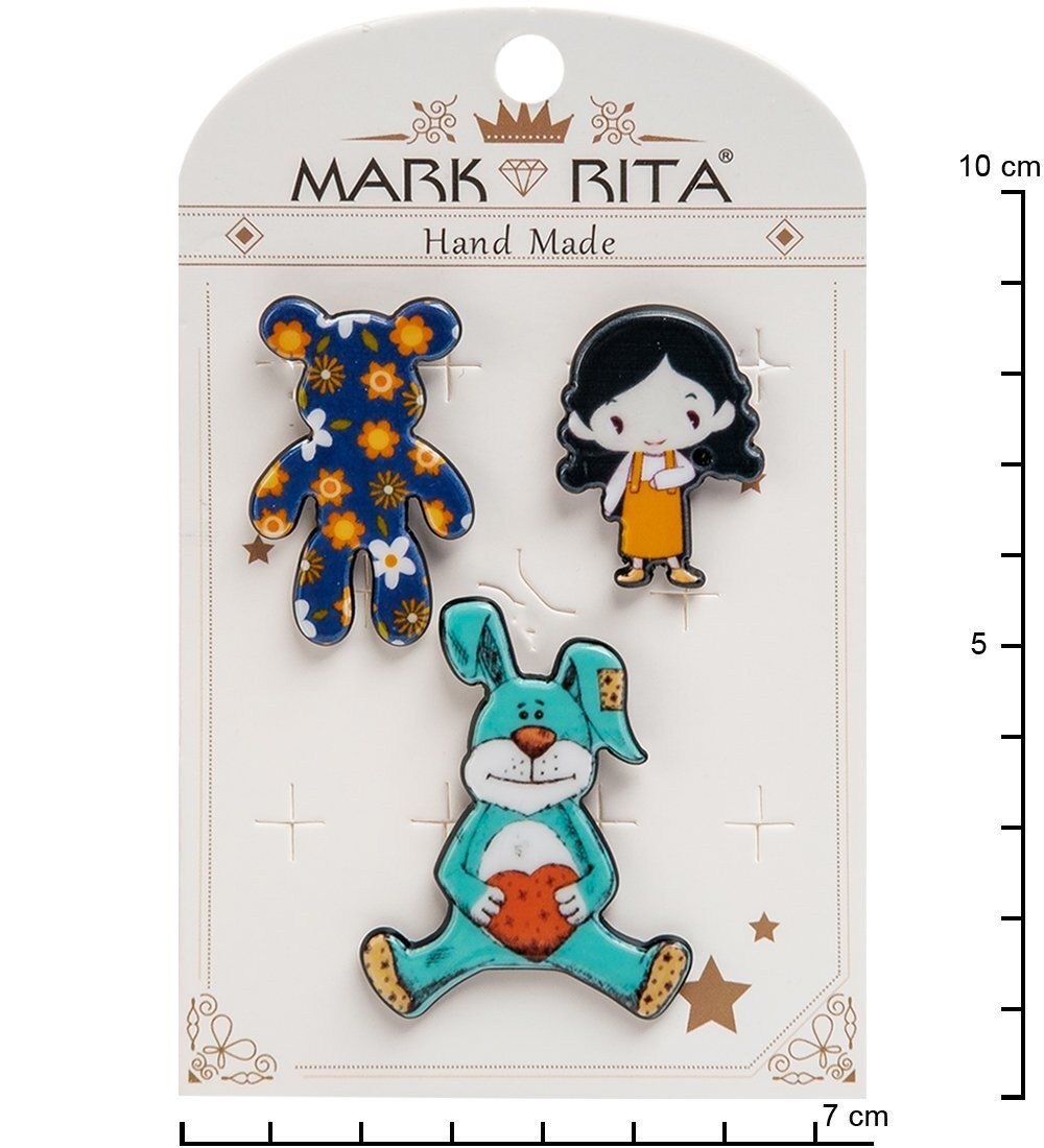 MR-105 Н-р брошей с цанговым зажимом бабочка «Мое детство» Mark Rita