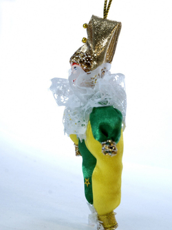 Кукла фарфоровая на елку Гномик